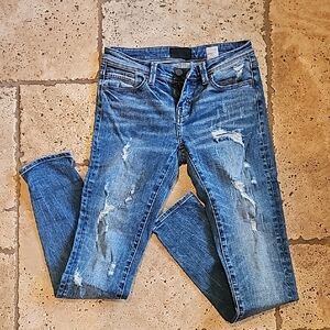 Distressed Blue Women's Jeans